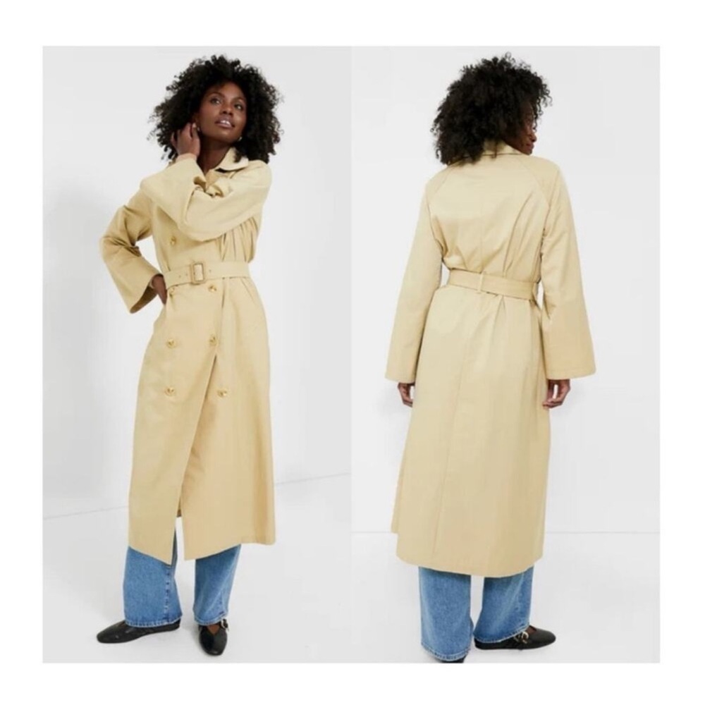 Tuckernuck Elaine Trench Coat XXL NWT Khaki Belted Double Breasted - Picture 1 of 11